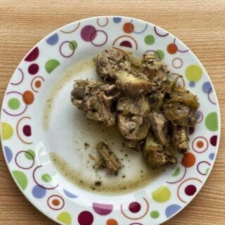 agnello coi carciofi